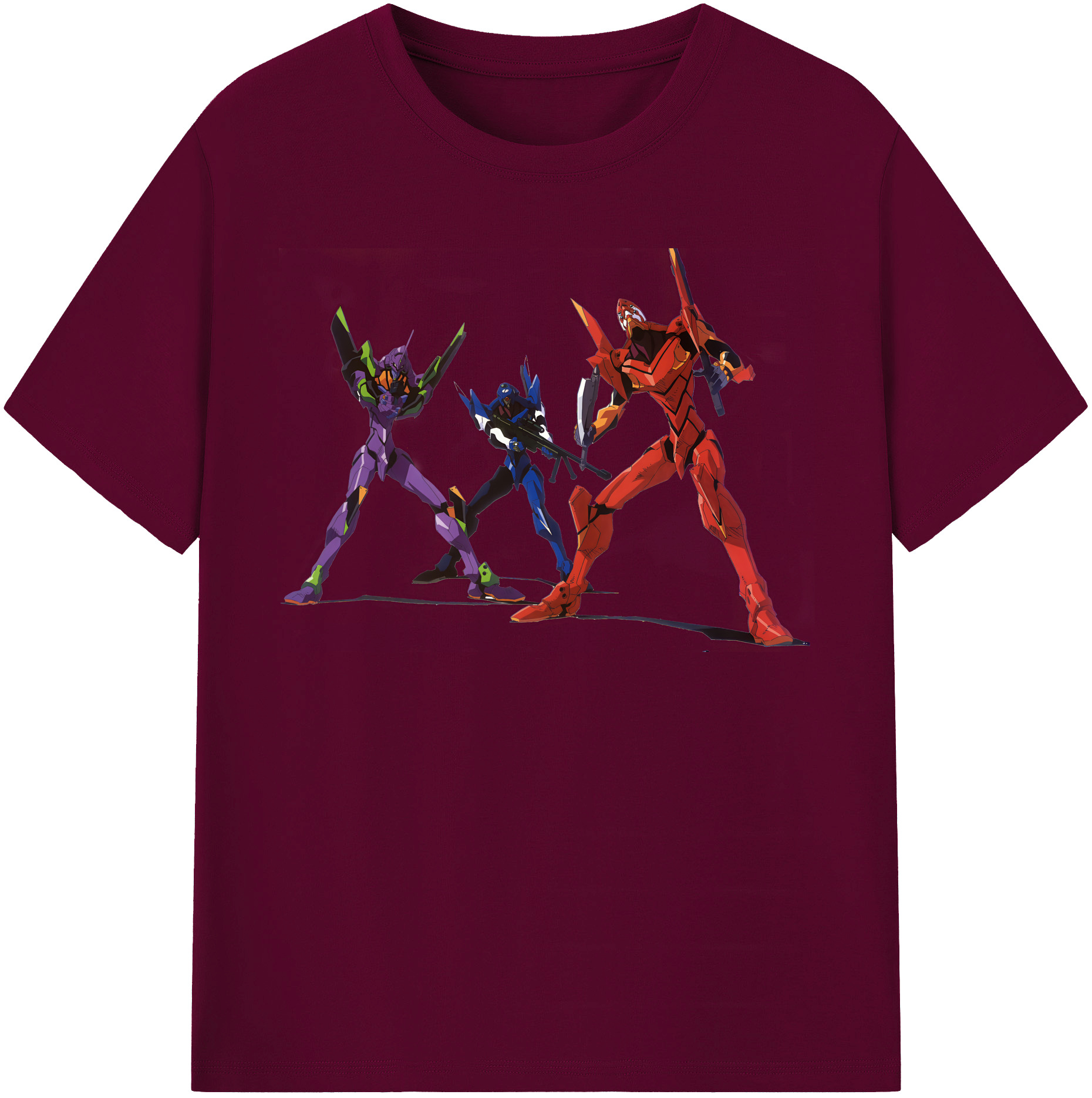 （画像用） EVA 新世紀エヴァンゲリオン レディースカジュアルプリントTシャツ（綿100％）